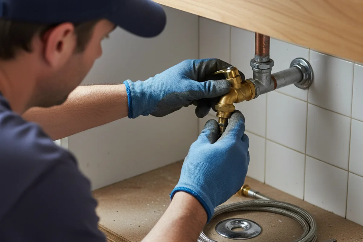 Shutoff valve and fitting work during Faucet and Fixture Repair in Kaaawa